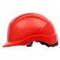 Preview: Nitras Head Protect 9500 Schutzhelm mit Größenregulierung und Kinnriemen, rot